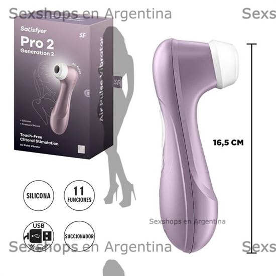 Succionador con carga USB Pro 2 Generation 2 (Violeta) 